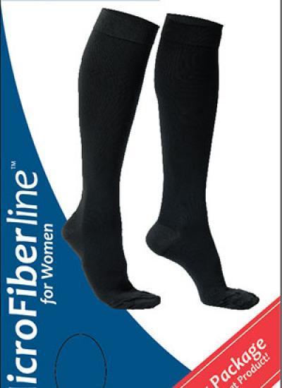 VENOSAN MicroFiberLine Compression Socks for Women, Black | Peninsula ...