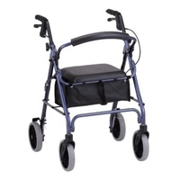 Rollator Deluxe (Four Wheel A Frame Plus) Red