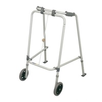 Walking Frame with Front wheels and rear skis Adult