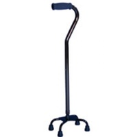 Quad Walking Stick Small Base Bronze