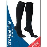 VENOSAN® MicroFiberLine Compression Socks Womens Small 15-20mmHg Black