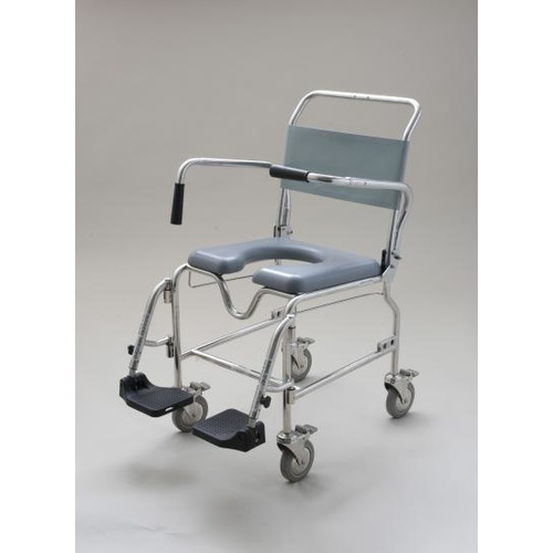 Aspire Transporter Commode Chair - 46cm - Footplate (Padded seat to be purchased separately)